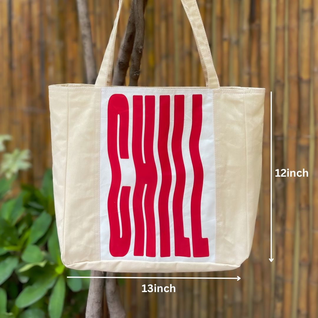 Classic printed tote